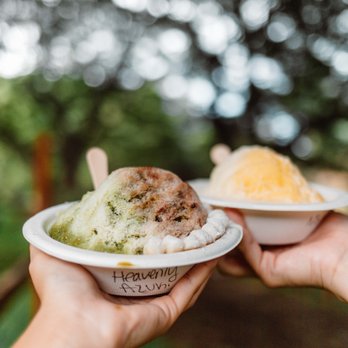 Kaimana Shave Ice - Heavenly with Azuki North Shore - Shaved Ice Near Me - Haleiwa, Hawaii