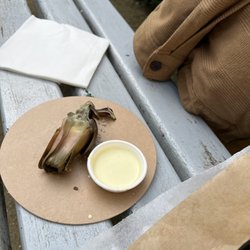 Miznon - Roasted artichoke with aioli -- very good