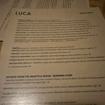 LUCA - Italian Near Me - Lancaster, Pennsylvania