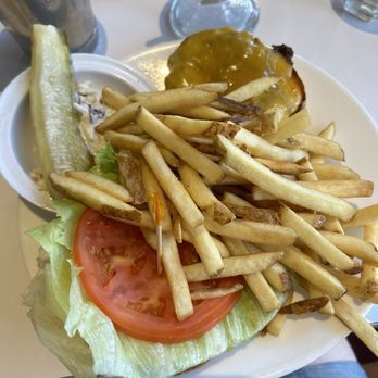 Cafe 50's - Cheeseburger with fries - Diners Near Me - Los Angeles, California