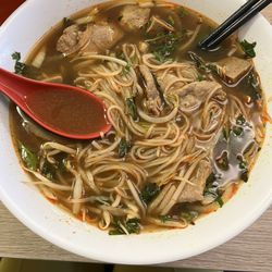Mama’s Noodle Bar - Beef Pho with Extra Eye of Round Steak and Meatballs