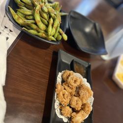 Sushi Haya - Spicy Edamame & Fried Calamari