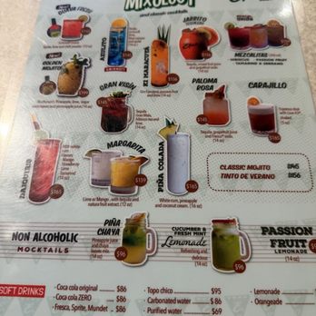 Eladio's Bar Progreso - Drinks menu. - Seafood Near Me - Progreso, YUC Eladio's Bar Progreso - Drinks menu. - Seafood Near Me - Progreso, YUC