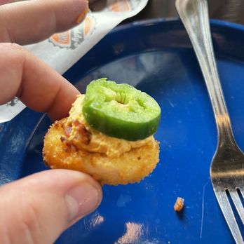 Bad Daddy's Burger Bar - Fried deviled egg - Bars Near Me - Marietta, Georgia Bad Daddy's Burger Bar - Fried deviled egg - Bars Near Me - Marietta, Georgia