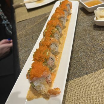 AQUINO'S Japanese Steakhouse and Sushi Bar - Orange blossom roll - Japanese Near Me - Murrells Inlet, South Carolina AQUINO'S Japanese Steakhouse and Sushi Bar - Orange blossom roll - Japanese Near Me - Murrells Inlet, South Carolina