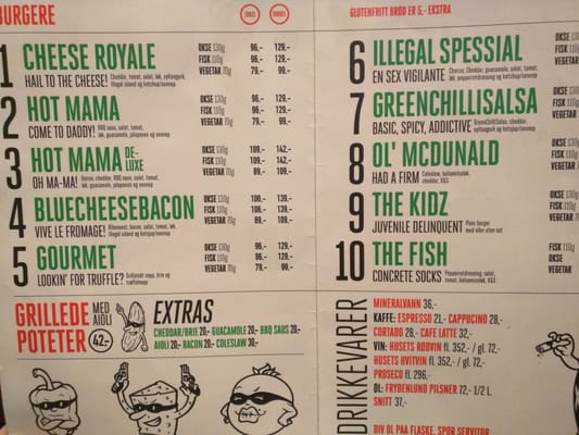 Menu photo 4 Illegal Burger Oslo, 03 Menu photo 4 Illegal Burger Oslo, 03
