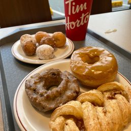 Donuts, danish, Timbits, and the classic steeped tea - hooray! Donuts, danish, Timbits, and the classic steeped tea - hooray!