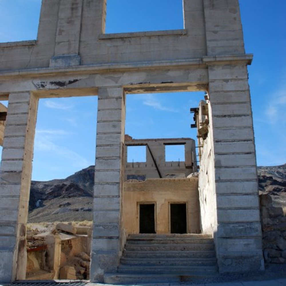 Rhyolite Ghost Town - Cook Bank - Landmarks & Historical Buildings Near Me - Beatty, Nevada Rhyolite Ghost Town - Cook Bank - Landmarks & Historical Buildings Near Me - Beatty, Nevada