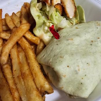 Big Slice Pizza - Chicken Strip Wrap with Fries - Pizza Near Me - Fullerton, California Big Slice Pizza - Chicken Strip Wrap with Fries - Pizza Near Me - Fullerton, California