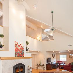 Arrowhead Lodge Recovery - Living room area in the lodge.