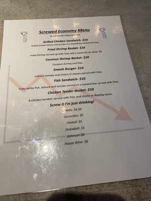 Menu photo 4 The Lucky Screw Fort Myers, FL
