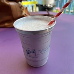 Vanilla milkshake with rum