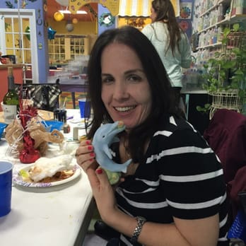 Picasso's Creative Workshop - Patty W. And her dolphin! - Paint-Your-Own Pottery Near Me - Lake Worth, Florida