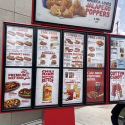 Drive thru menu
