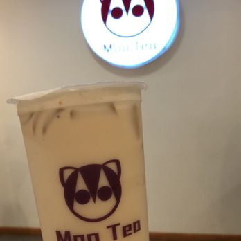 Moo Tea - White Peach Oolong Milk Tea - Tea Rooms Near Me - Alhambra, California Moo Tea - White Peach Oolong Milk Tea - Tea Rooms Near Me - Alhambra, California