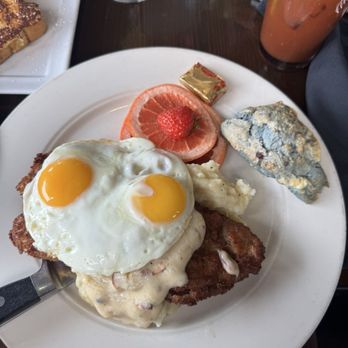 BluWater Bistro - Chicken fried steak & eggs - American Near Me - Seattle, Washington