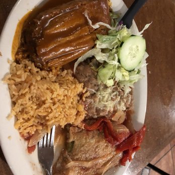 Mi Ranchito Cafe - Chili relleno and a tamale with rice and beans $8.99 - Mexican Near Me - Stockton, California Mi Ranchito Cafe - Chili relleno and a tamale with rice and beans $8.99 - Mexican Near Me - Stockton, California