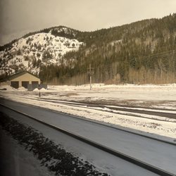 Amtrak Fraser-Winter Park Station - View from the train.