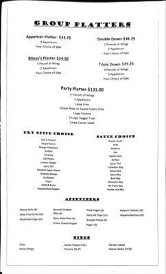 Menu photo 2 Biloxy's Wings & Things Marathon, ON Menu photo 2 Biloxy's Wings & Things Marathon, ON