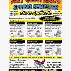 Art Central - Spring 2017 Semester Flyer