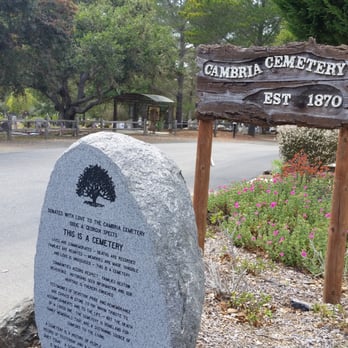 Cambria Cemetery District - At the entrance. - Funeral Services & Cemeteries Near Me - Cambria, California Cambria Cemetery District - At the entrance. - Funeral Services & Cemeteries Near Me - Cambria, California