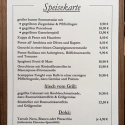 Cucina Palma - Menu in german