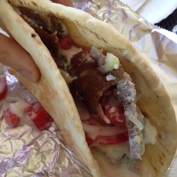 Albee's NY Gyros - Gyro with tomatoes, onion, feta and tzatziki sauce. - Middle Eastern Near Me - Eugene, Oregon