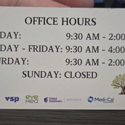 Insurance and hours