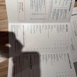 Drinks Menu