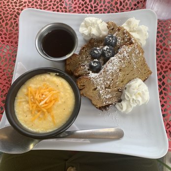 Jester's Café - French Toast Casserole and Cheesy Grits - New American Near Me - Wilmington, North Carolina Jester's Café - French Toast Casserole and Cheesy Grits - New American Near Me - Wilmington, North Carolina