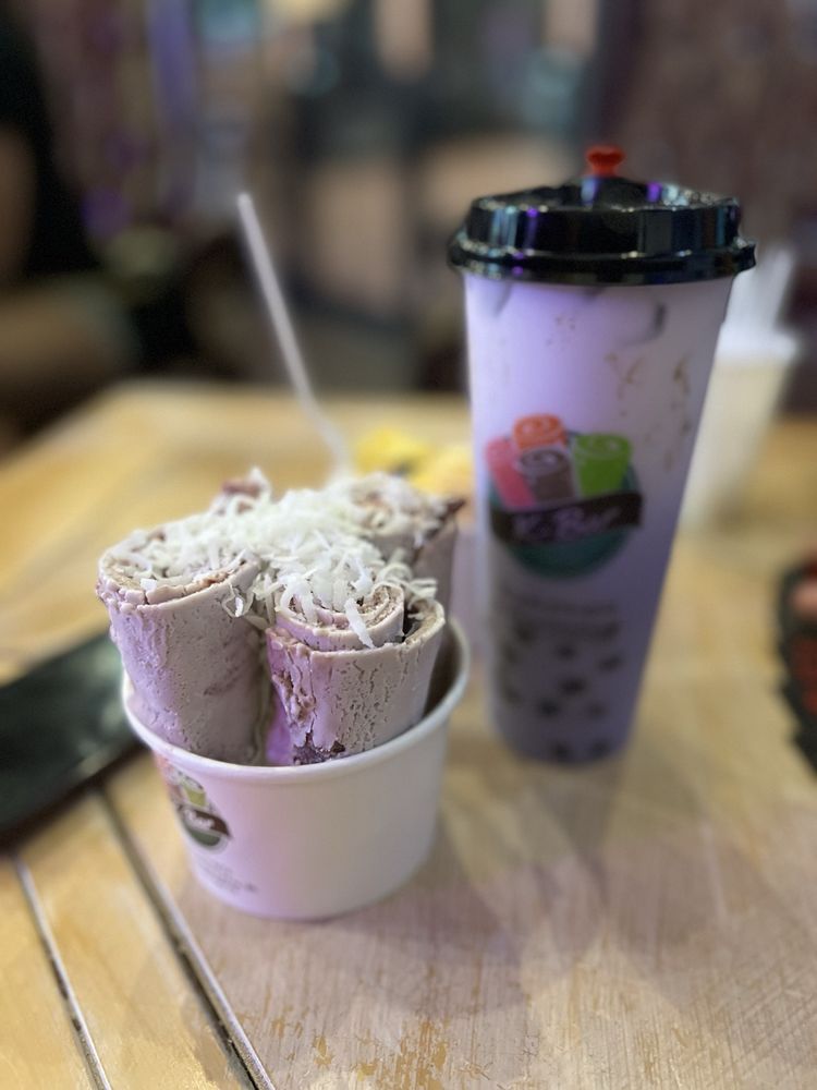 K Bar Rolled Ice Cream & Boba Tea Logo