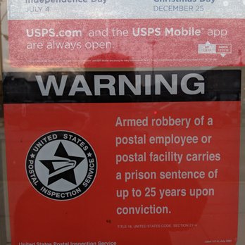 US Post Office - USPS: Robbery Warning - Post Offices Near Me - Chicago, Illinois US Post Office - USPS: Robbery Warning - Post Offices Near Me - Chicago, Illinois