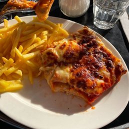 The pizza was inedible. A frozen pizza is preferable to this.