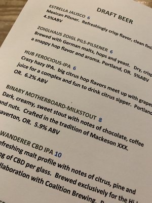 Menu photo 3 Lo Bar Portland, OR