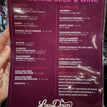 LowDown - Menu - Music Venues Near Me - Tulsa, Oklahoma LowDown - Menu - Music Venues Near Me - Tulsa, Oklahoma
