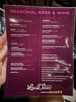 Menu photo 1 LowDown Tulsa, OK