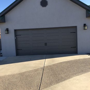 Over the Top Garage Doors - Merry Christmas to me. Cory and Jeff installed my new bead board design garage door today with black handle hardware. Job well done. - Garage Door Services Near Me - Albuquerque, New Mexico