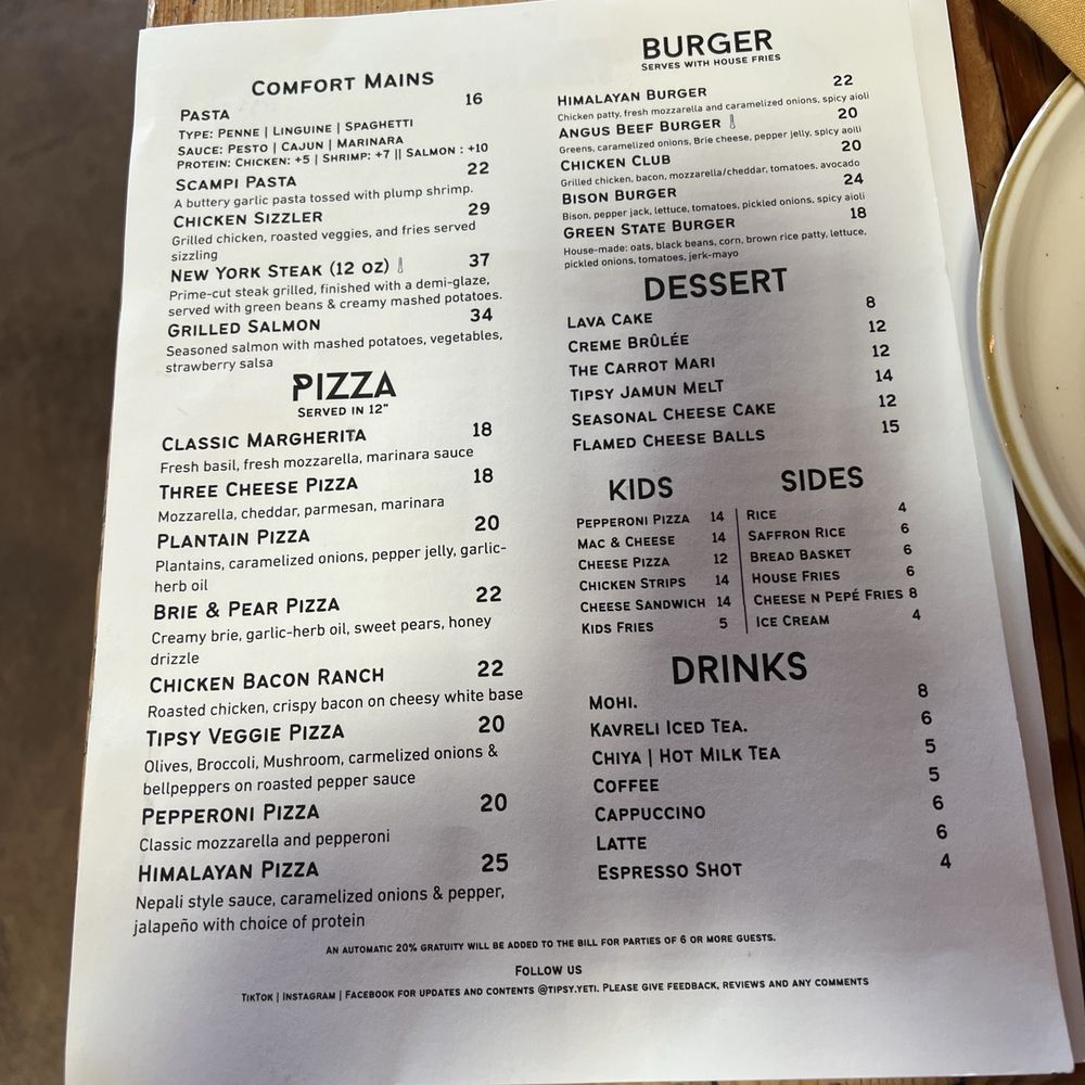 Tipsy Yeti Restaurant & Bar - Menu - Sports Bars Near Me - Berkeley, California Tipsy Yeti Restaurant & Bar - Menu - Sports Bars Near Me - Berkeley, California