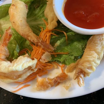 SK Noodle - The shrimp tail and partially eaten shrimp that was returned to us after cooking again. - Chinese Near Me - Sparks, Nevada