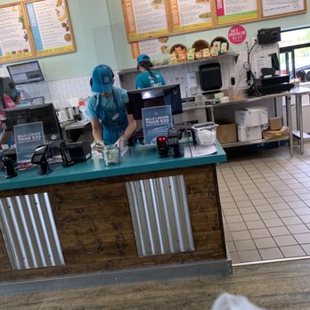 Tropical Smoothie Cafe - Counter with employees - Juice Bars & Smoothies Near Me - Ashburn, Virginia Tropical Smoothie Cafe - Counter with employees - Juice Bars & Smoothies Near Me - Ashburn, Virginia