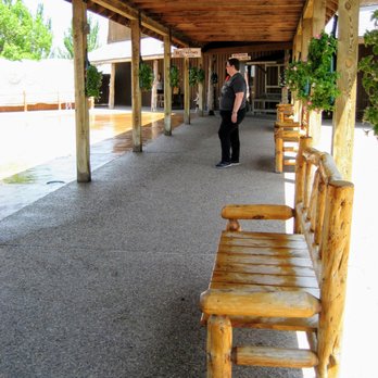 Wall Drug Store - Finding shade in the courtyard - Drugstores Near Me - Wall, South Dakota