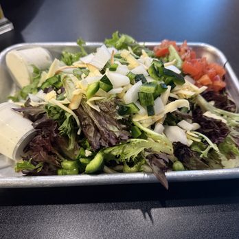 The Butt Hutt Smokehouse - Side salad with blue cheese - Barbeque Near Me - Jacksonville, Florida The Butt Hutt Smokehouse - Side salad with blue cheese - Barbeque Near Me - Jacksonville, Florida
