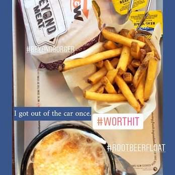 A&W - a tray of food and a cup of coffee - Burgers Near Me - Dieppe, New Brunswick