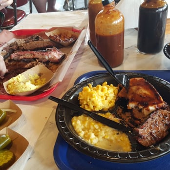 Killen's Barbecue - Two massive plates of barbecue. - Barbeque Near Me - Pearland, Texas