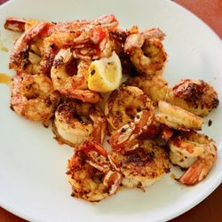 Royal red shrimp, blackened. Delicious!!