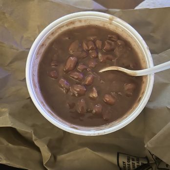 Bayou Cat Restaurant - Red beans and rice. Good but slightly salty. Came with combo for 3.99 extra to sub instead of fries - Seafood Near Me - Arlington, Texas