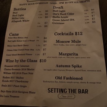 Bedford Falls - Drink menu - Bars Near Me - New York, New York Bedford Falls - Drink menu - Bars Near Me - New York, New York