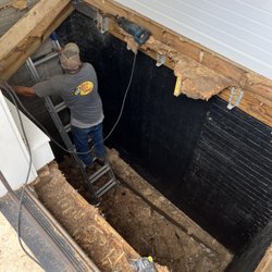 Peak Builders - This is the pit that was below the rotted floor joists.