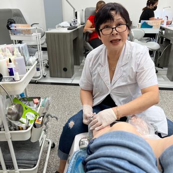 Prestige Nails - Cathy doing a wonderful job. - Nail Salons Near Me - Escondido, California Prestige Nails - Cathy doing a wonderful job. - Nail Salons Near Me - Escondido, California