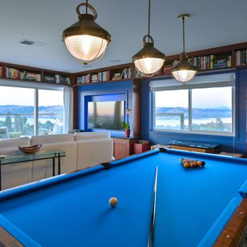 Michael Trahan Interior Design - A great multi-use family room with an eye-appealing and organized space, and with an incredible view.  The ultimate loft. - Interior Design Near Me - Benicia, California